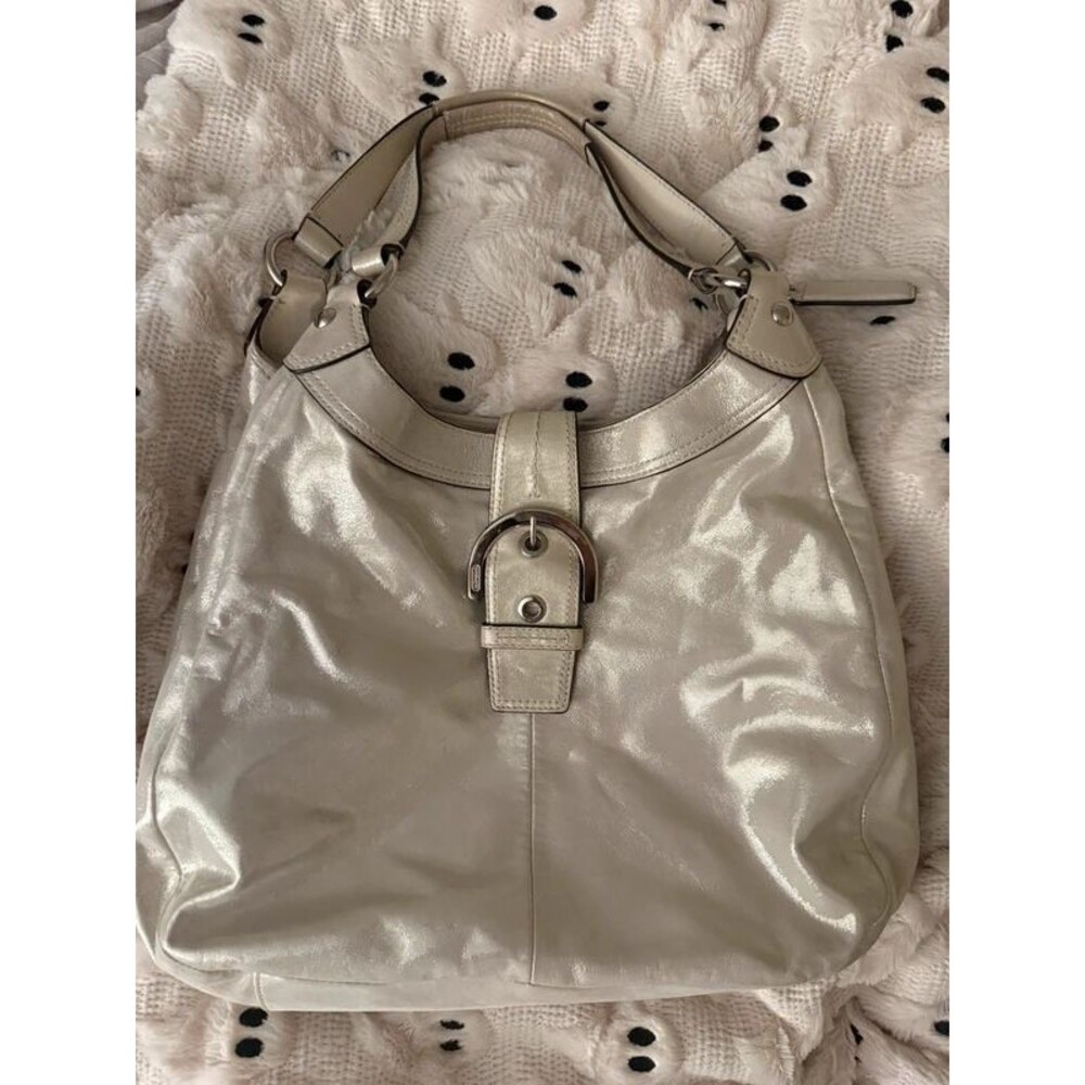 Vintage Coach SoHo Lynn Metallic bag